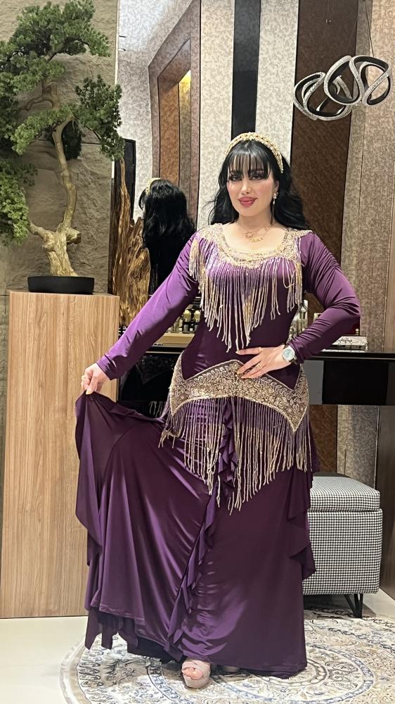 فستان استرنش كرستال مع شك فخم
