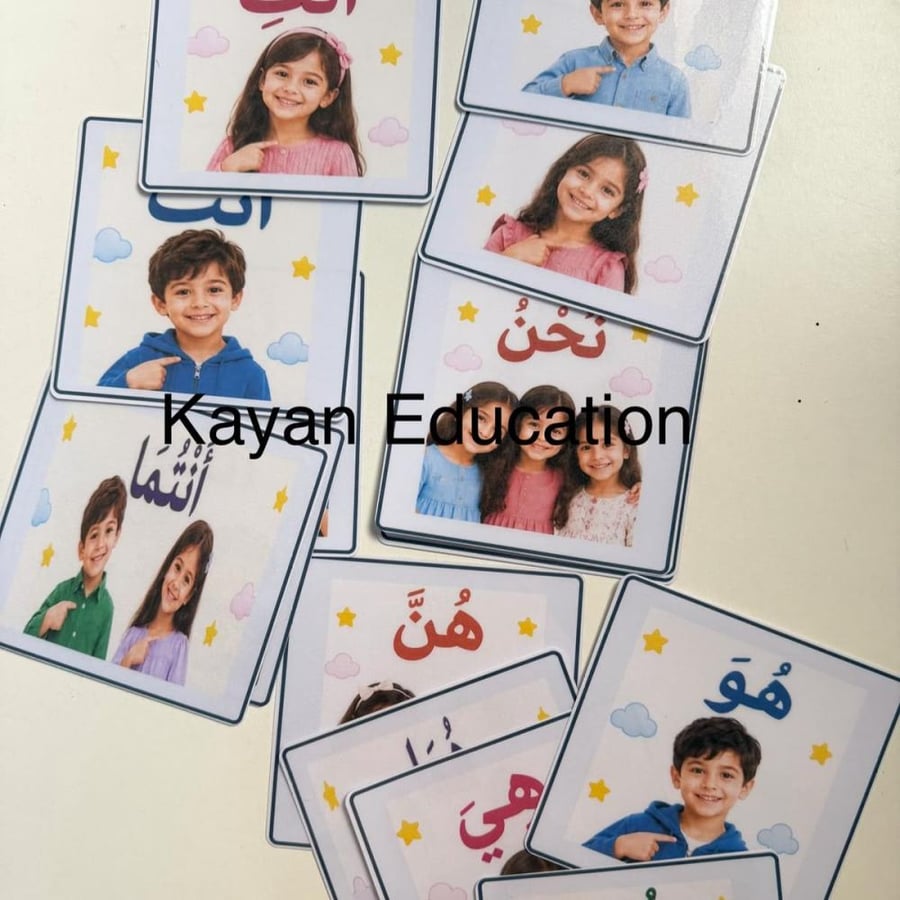 بطاقات الضمائر (المتكلم -المخاطب -الغائب) )