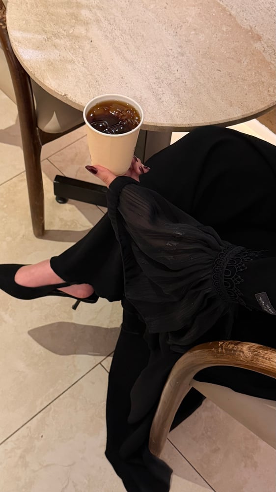 Black elegant abaya