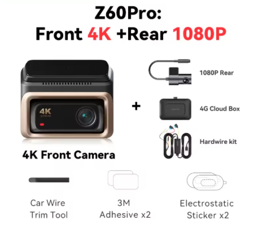 بكج بيرفكتو المتكامل - DDPAI Z60 PRO