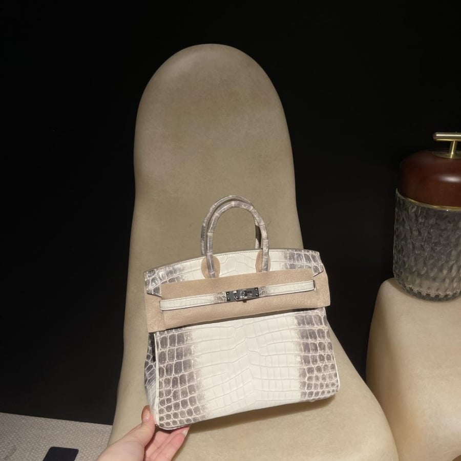 Hermès Birkin 25 Himalaya Crocodile