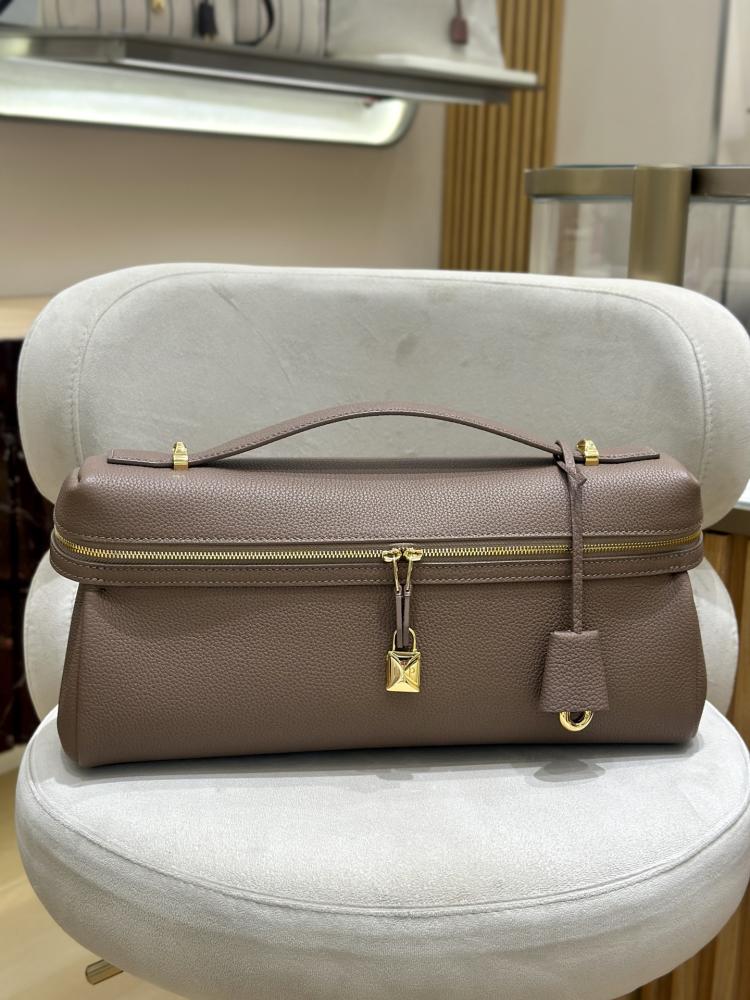 Loro Piana Extra Softy Fossil/Sun Gold L33 Bag