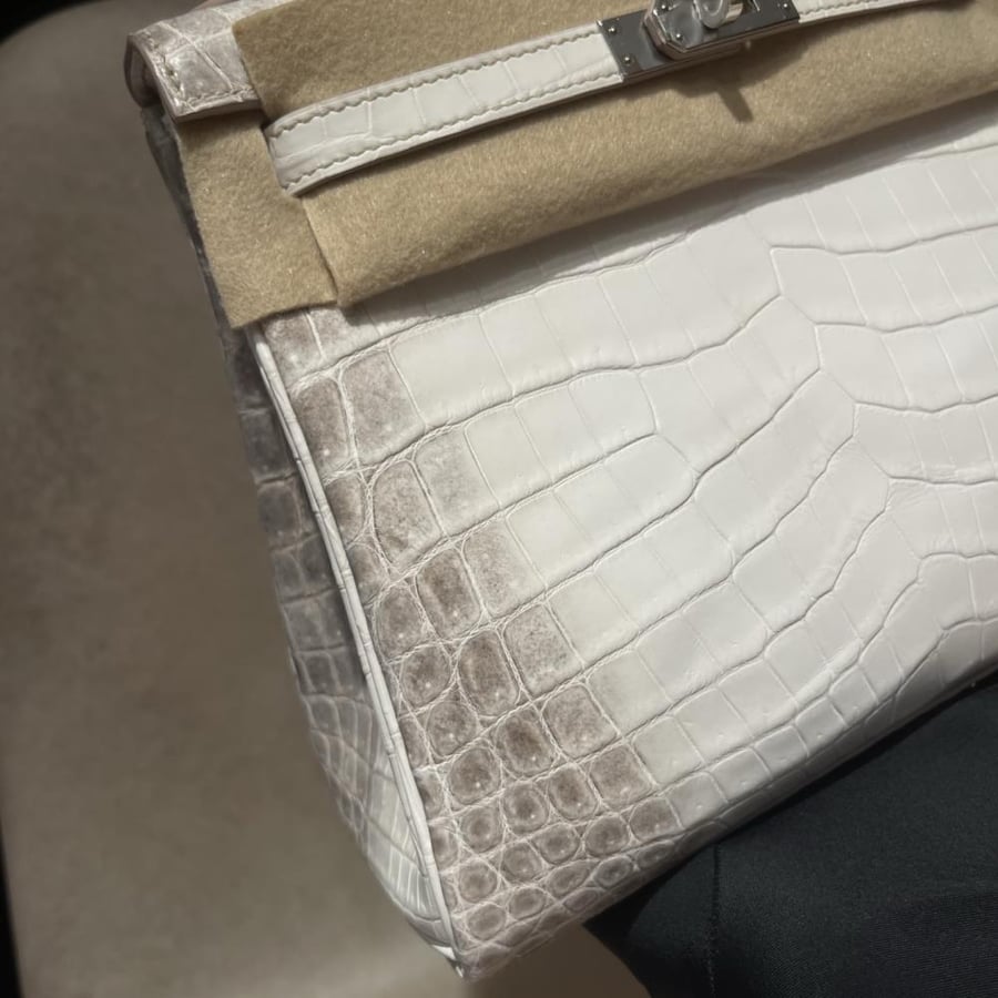 Hermès Kelly 25 Croc Himalaya