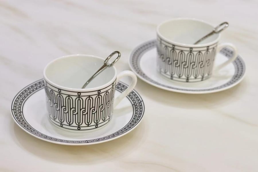 Hermes H Deco tea set