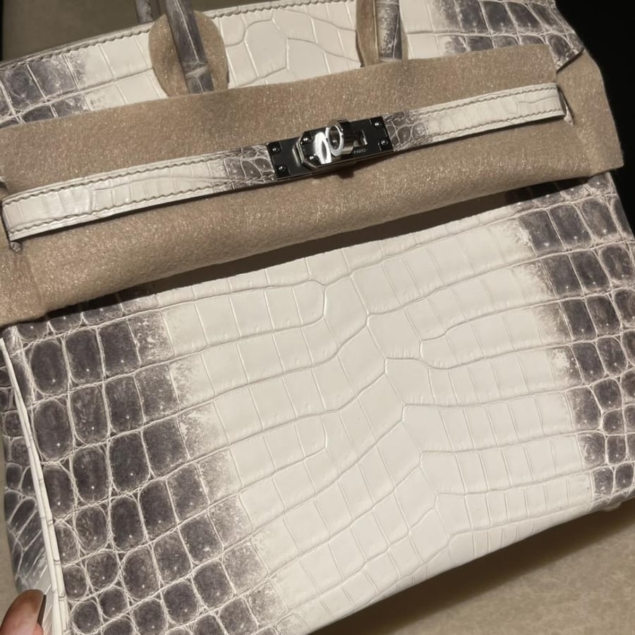 Hermès Birkin 25 Himalaya Crocodile