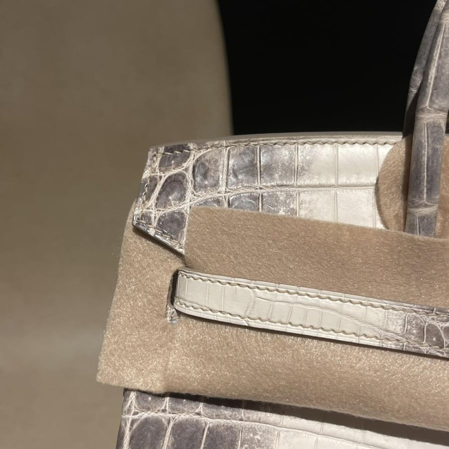 Hermès Birkin 25 Himalaya Crocodile