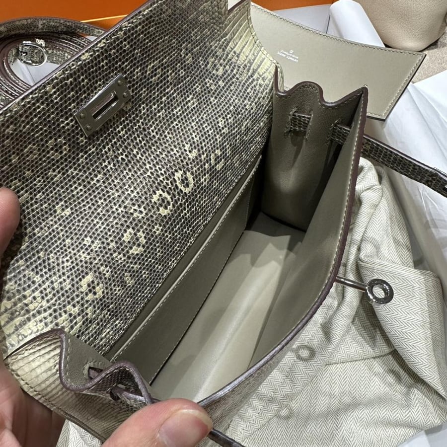 Hermès Kelly Danse II Ombré Salvator Lizard