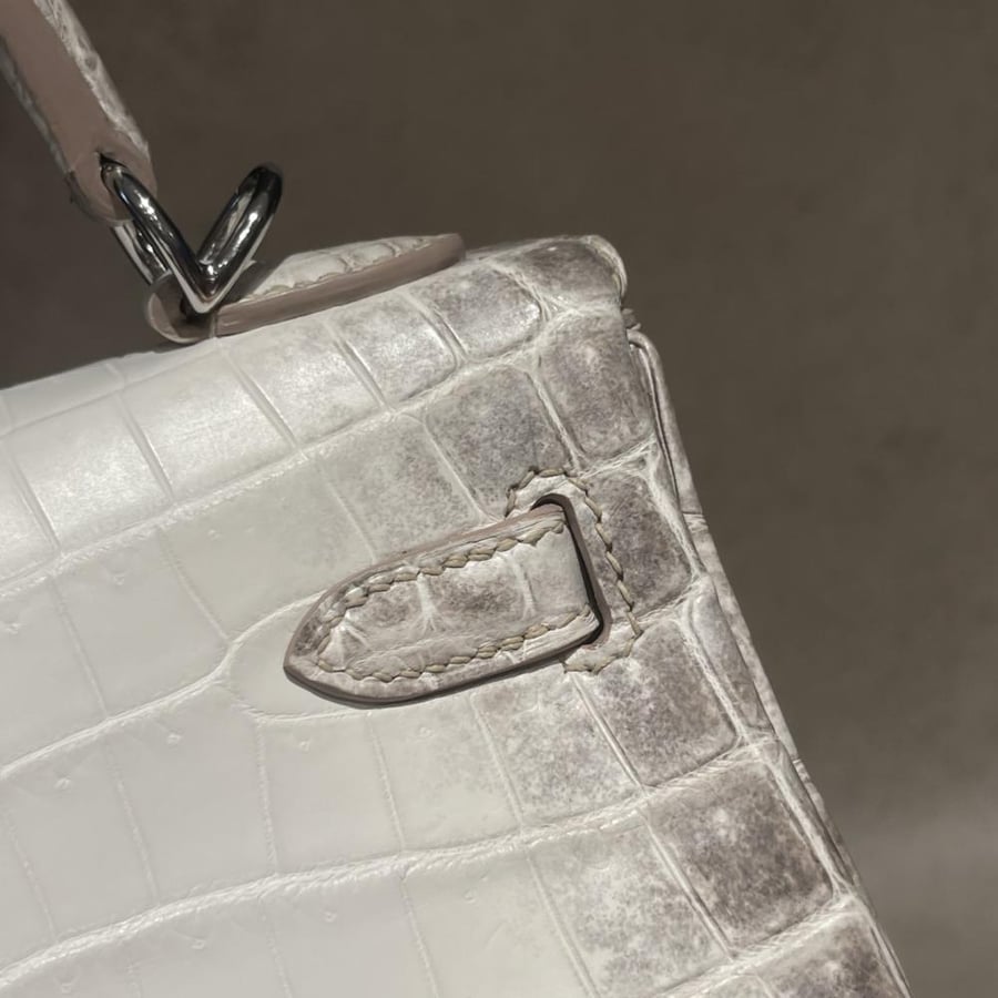 Hermès Kelly 25 Croc Himalaya