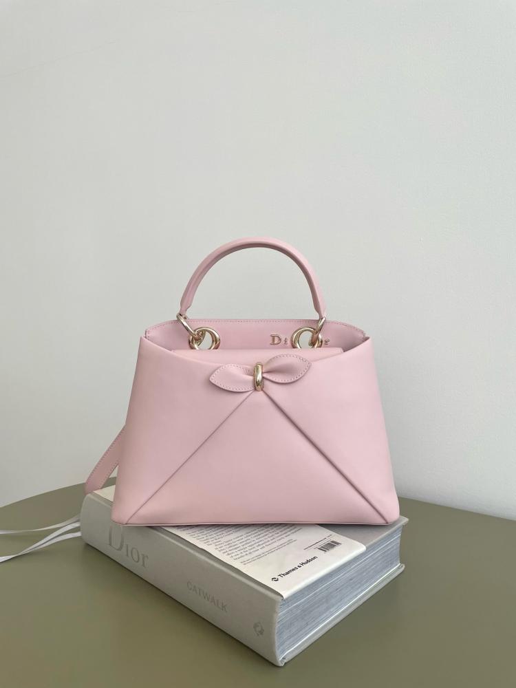 Small Dior Cigale Bag in Shiny Supple Calfskin