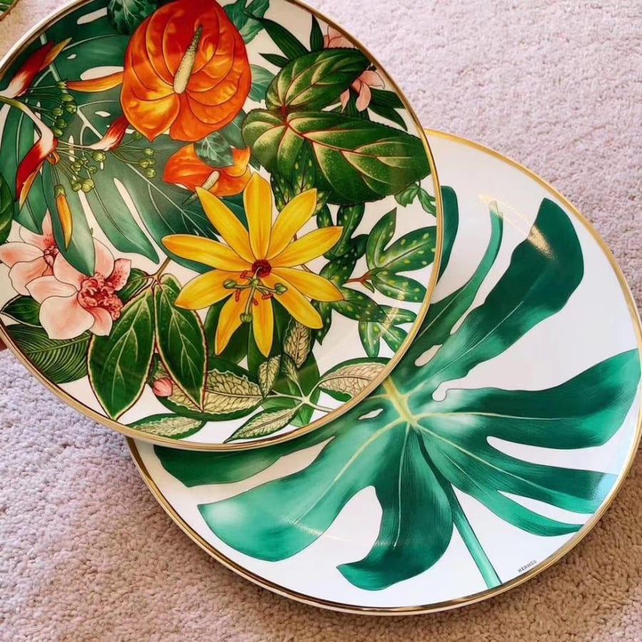 طقم سفرة فاخر 53 قطعة HERMES Passifolia