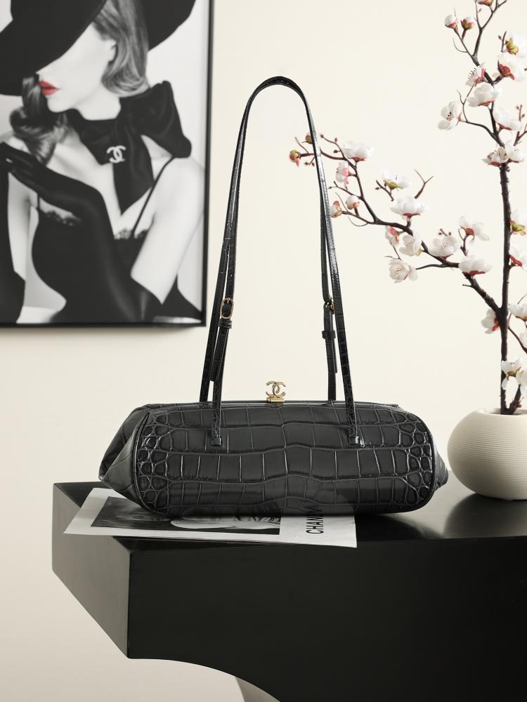 CHANEL Clutch with Leather Strap