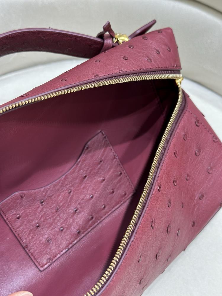 Loro Piana Extra Poket Ortrich Leather L23 Bag
