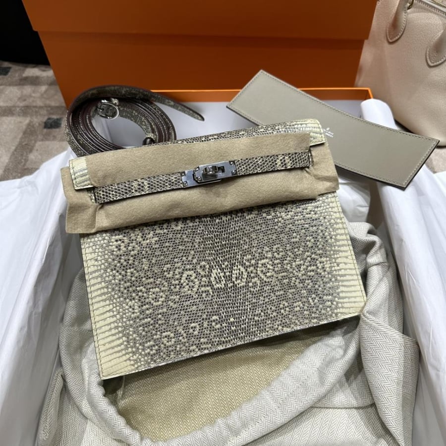 Hermès Kelly Danse II Ombré Salvator Lizard