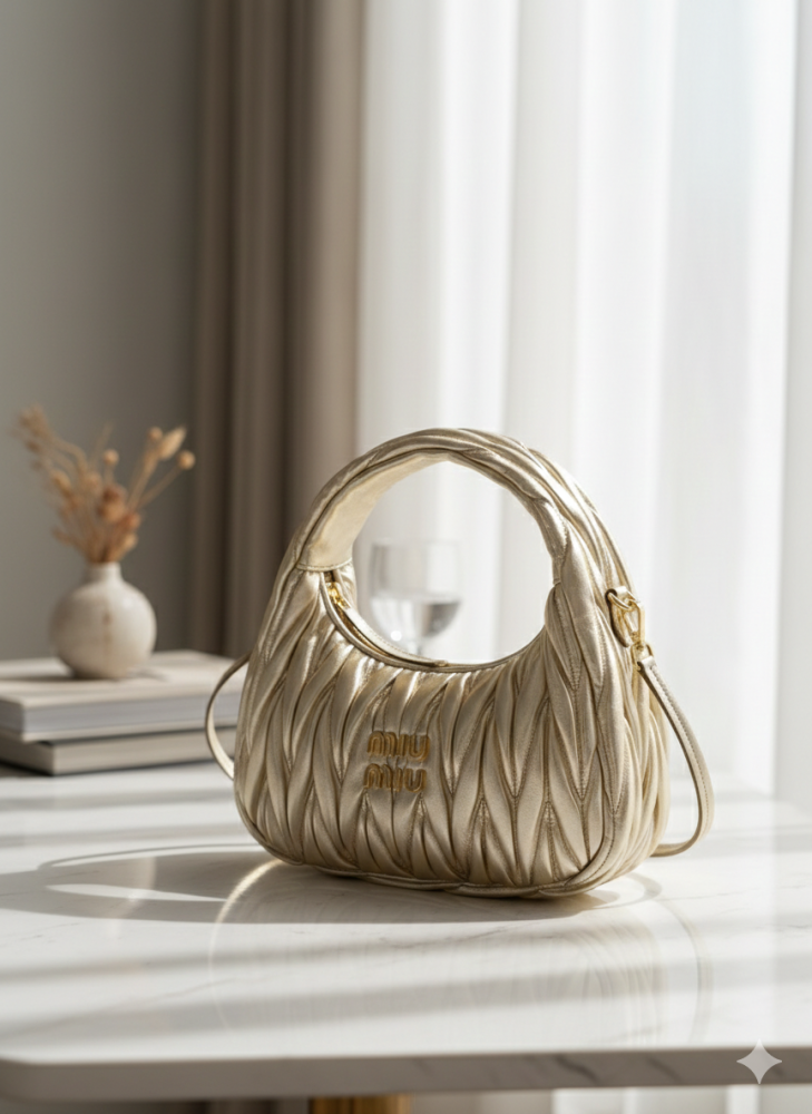 Wander Matelassé Hobo Bag