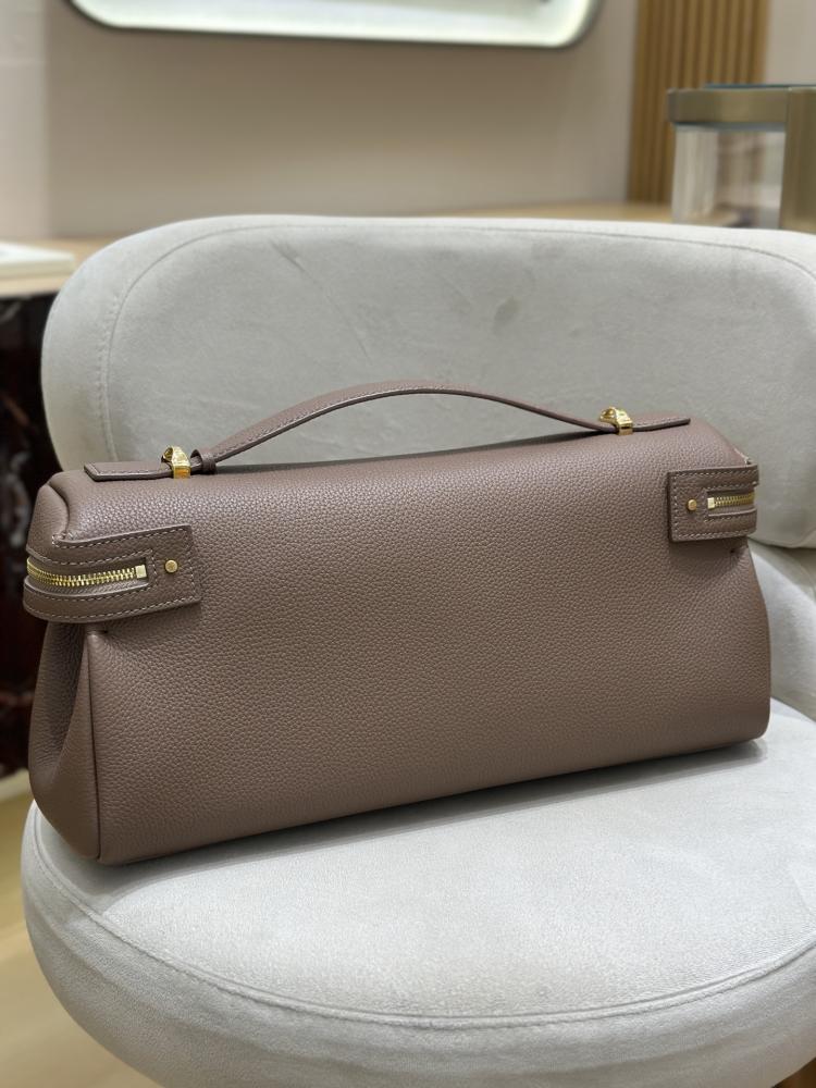Loro Piana Extra Softy Fossil/Sun Gold L33 Bag