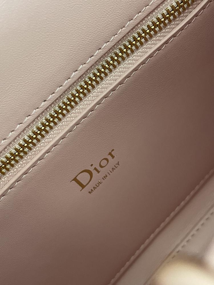 Small Dior Cigale Bag in Shiny Supple Calfskin
