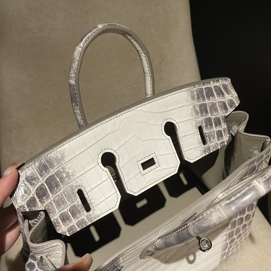 Hermès Birkin 25 Himalaya Crocodile
