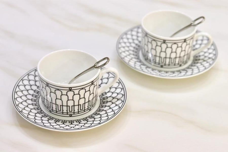 Hermes H Deco tea set