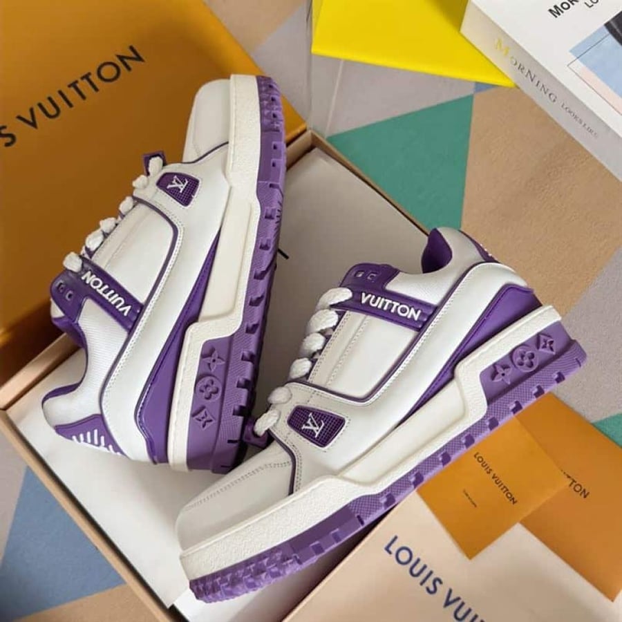 Louis Vuitton LV Trainer Maxi Sneaker Violet – LVS199