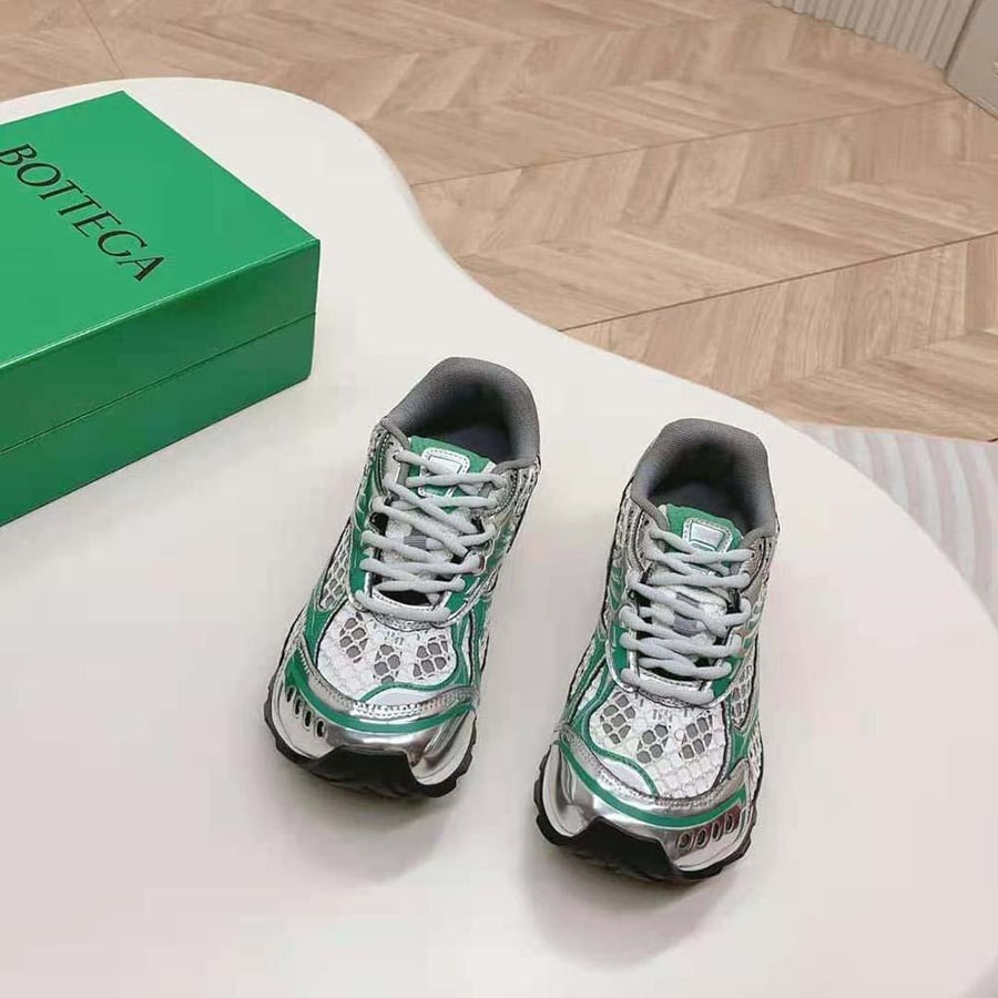 Bottega Veneta Technical Fabric Lace-up Orbit Sneaker – Green (Unisex)
