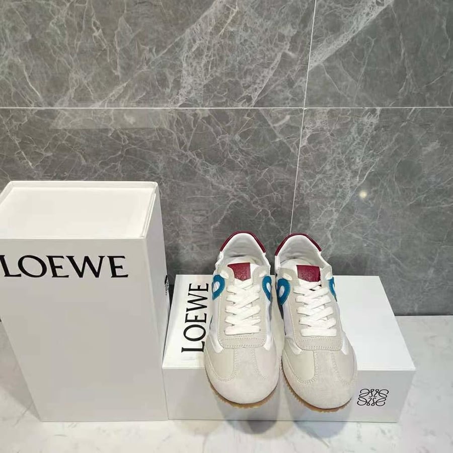Loewe Ballet Runner in Nylon and Calfskin – Blue (Unisex)