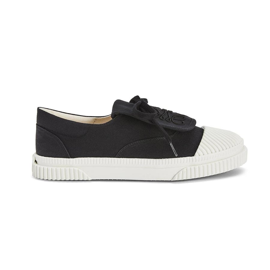 Loewe Anagram Flap Sneaker in Canvas – Black (Woman)