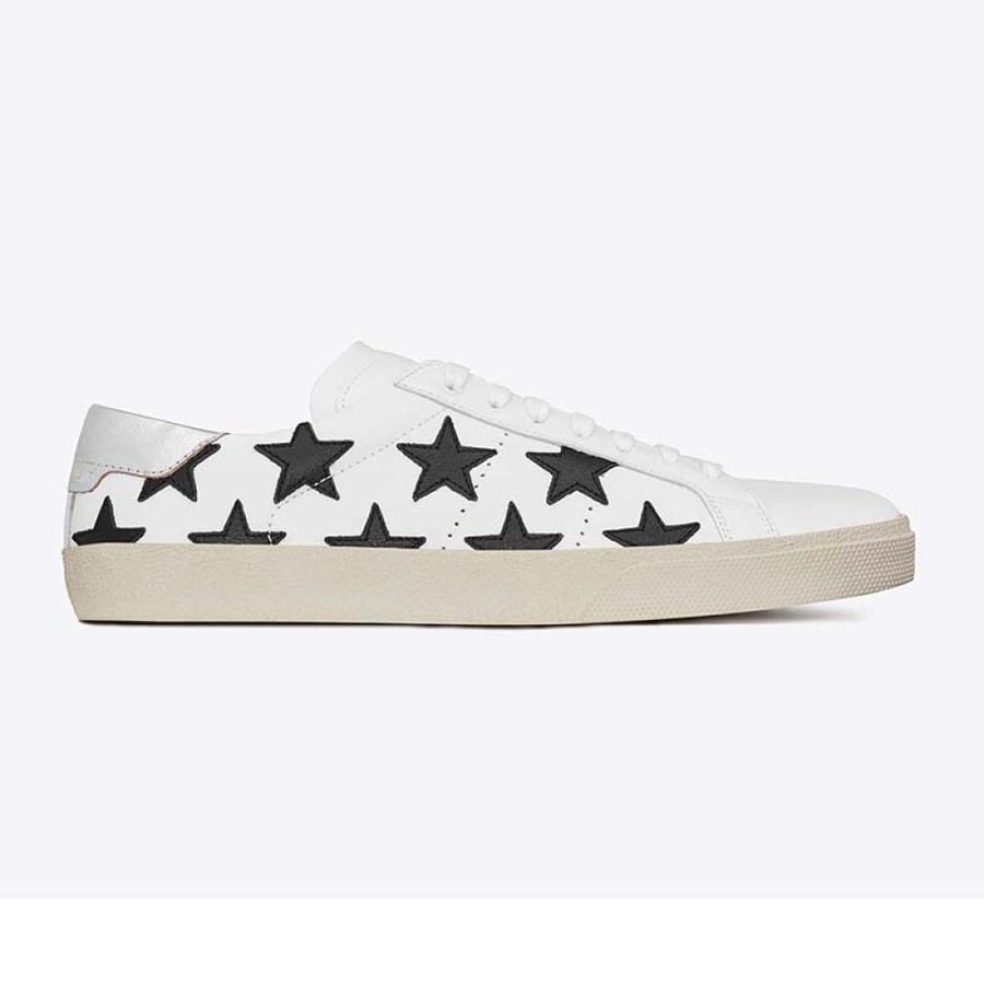 Saint Laurent Signature Court California Sneaker Leather – White (Woman)