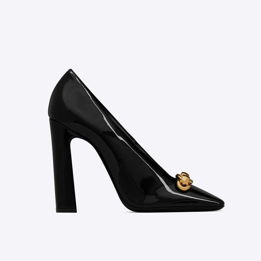 Saint Laurent Silvana Pumps in Patent Leather – Black (Woman)