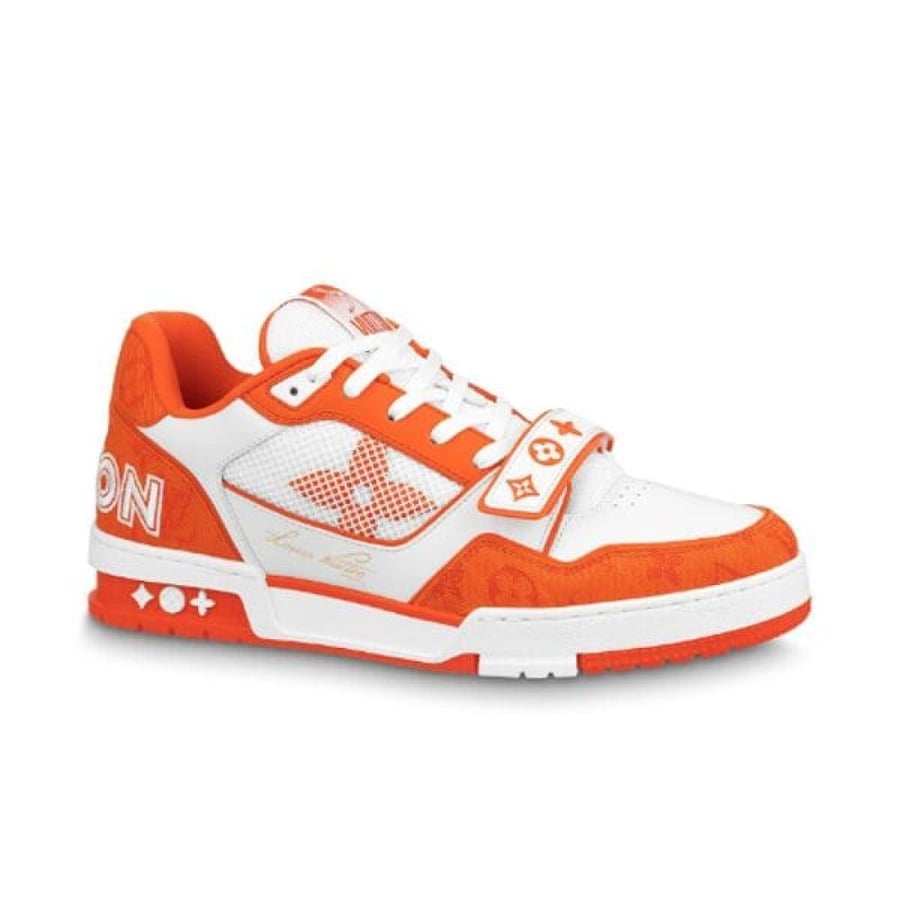 Louis Vuitton Trainer Monogram Denim Orange – LVS012