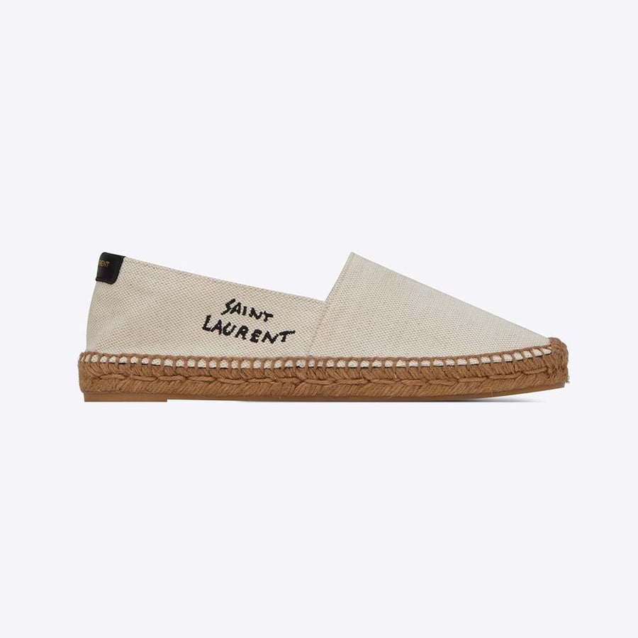 Saint Laurent Embroidered Espadrilles in Canvas (Woman)