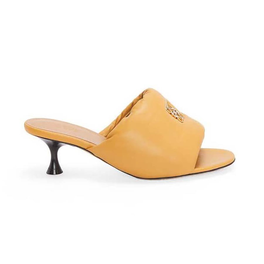 Loewe Anagram Padded Mule in Lambskin – Orange (Woman)
