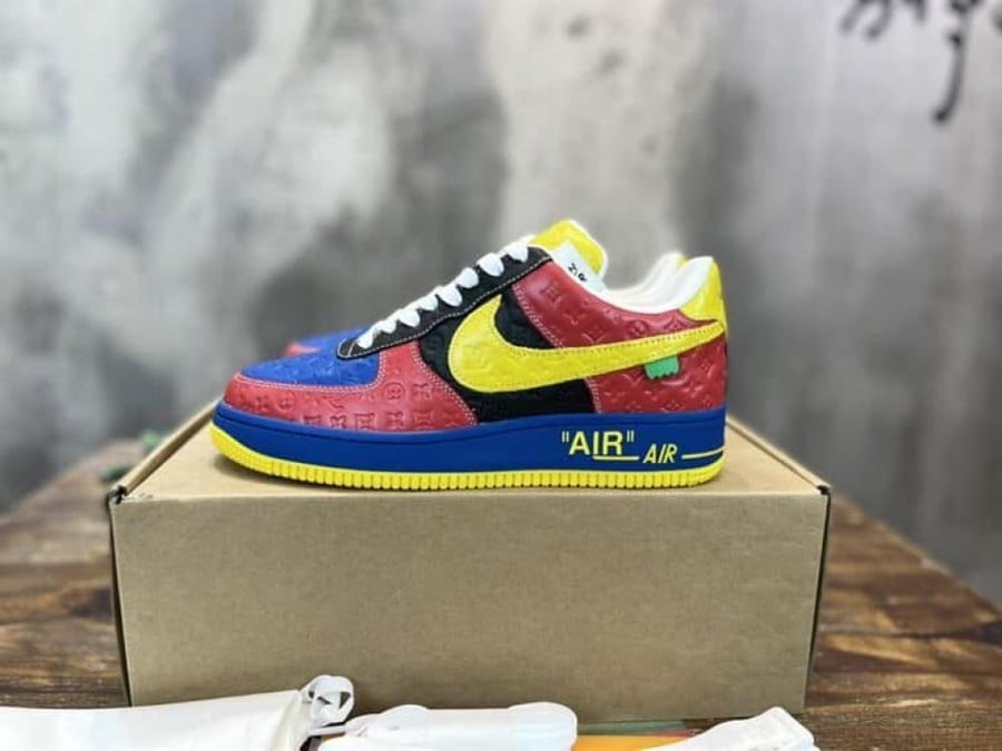 Louis Vuitton x Nike Air Force 1 Low-Top Sneakers in Multicolor – LVS118