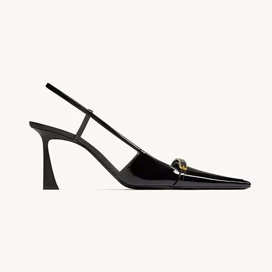 Saint Laurent Jacqueline Slingback Pumps in Patent Leather (Woman)