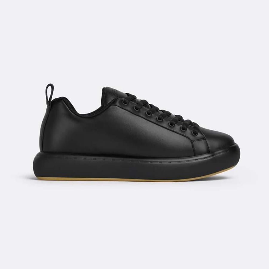 Bottega Veneta Pillow Sneaker Padded Leather Lace-up Sneakers – Black (Unisex)