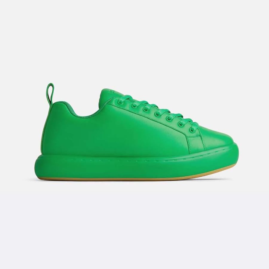 Bottega Veneta Pillow Sneaker Padded Leather Lace-up Sneakers – Green (Unisex)