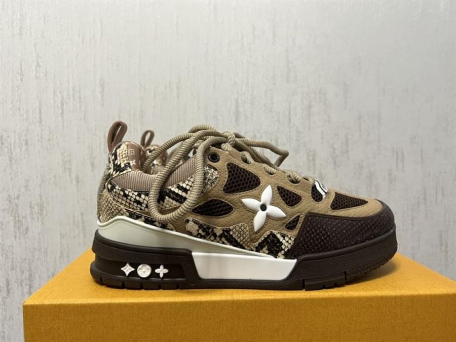 Louis Vuitton LV Skate Sneaker in Brown Snakeskin – LVS148