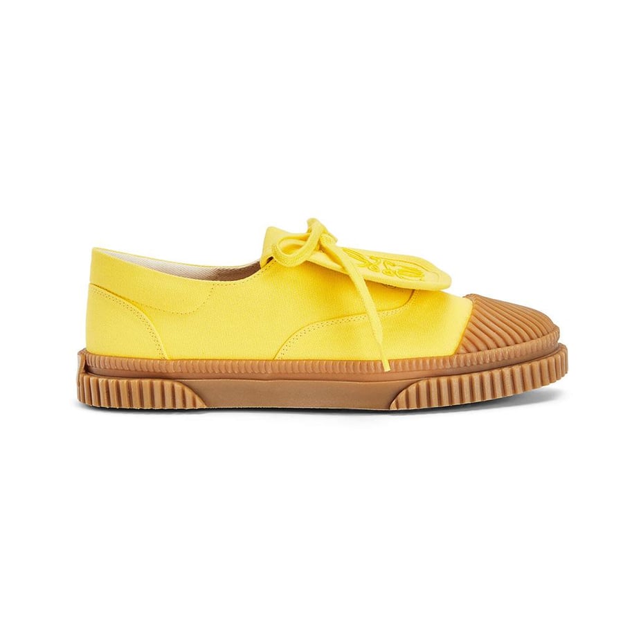 Loewe Anagram Flap Sneaker in Canvas – Yellow (Woman)
