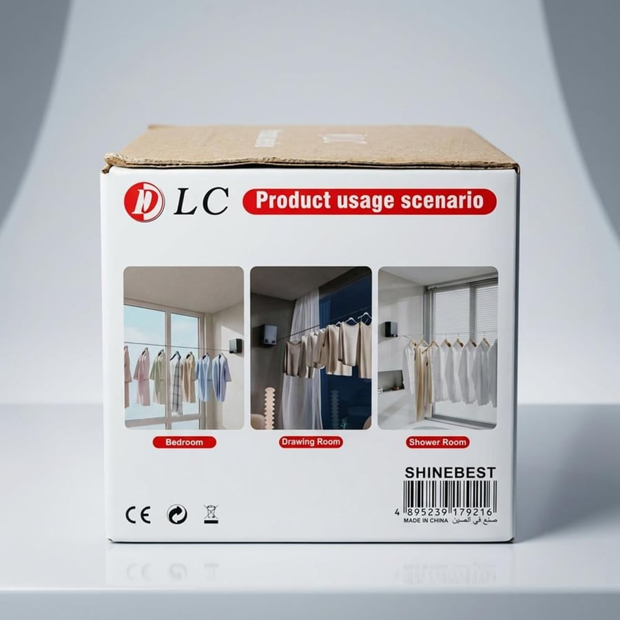 حبل غسيل DLC مزدوج قابل للسحب بضمان عامين