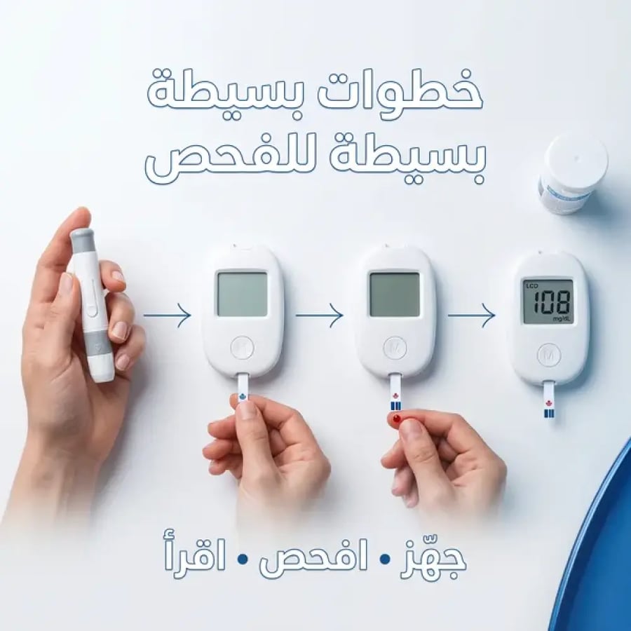 جهاز قياس السكر الذكي بدقة عالية