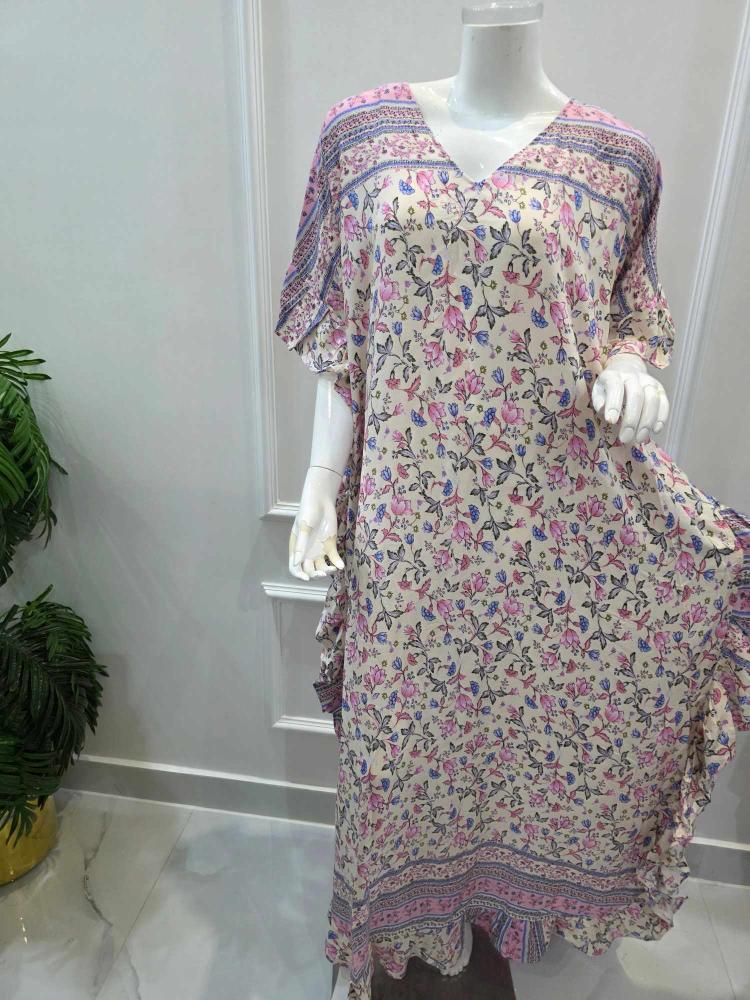 جلابية باردة طويلة فراشة