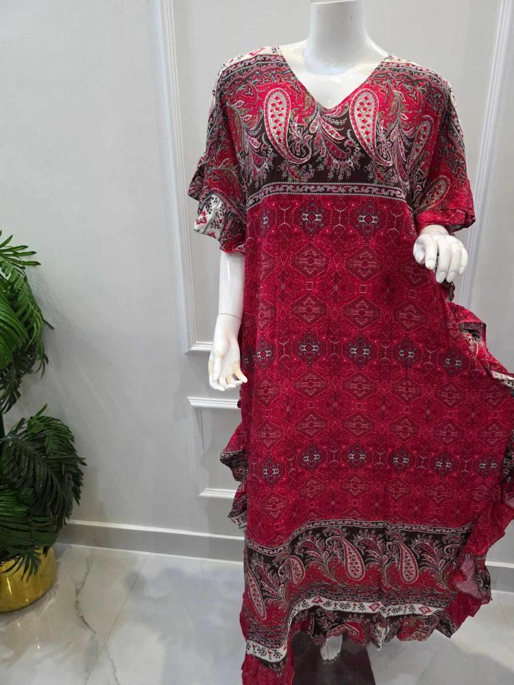 جلابية باردة طويلة فراشة