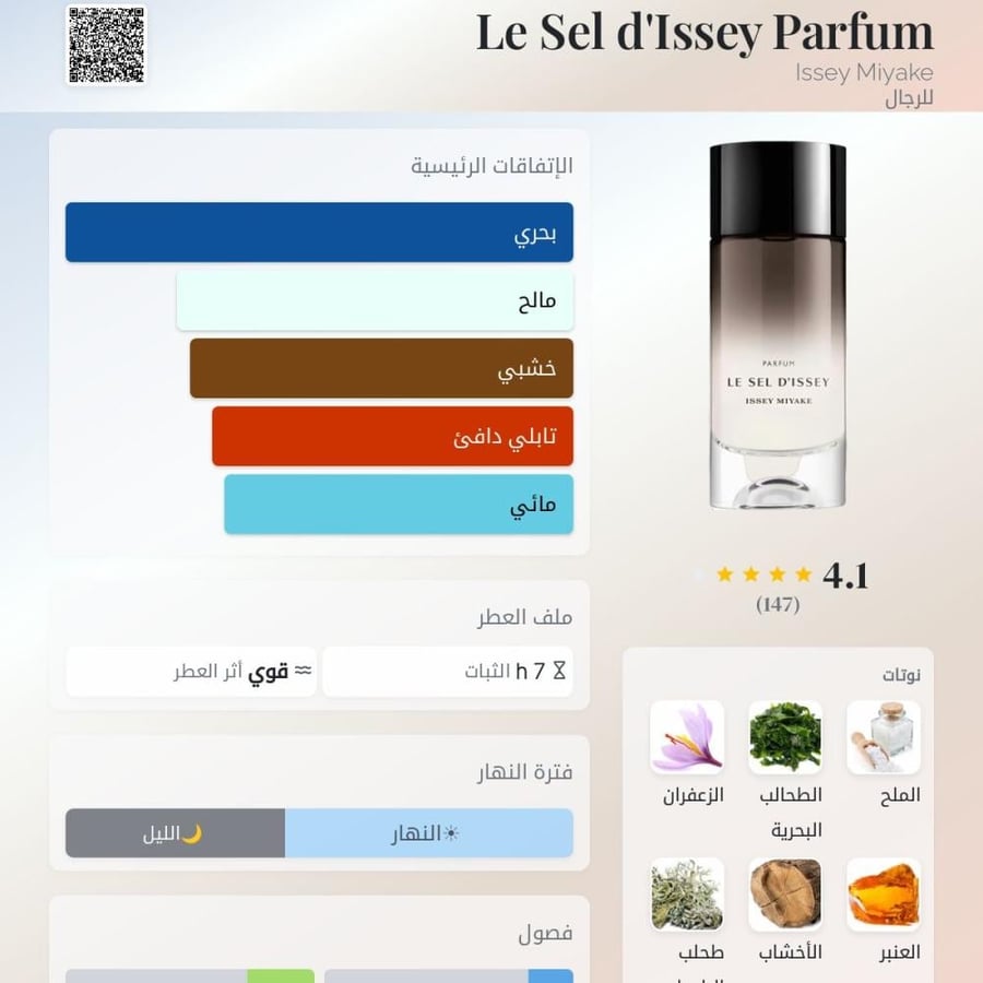 عينة عطر ايسي مياكل لا سيل بارفيوم (إصدار جديد)