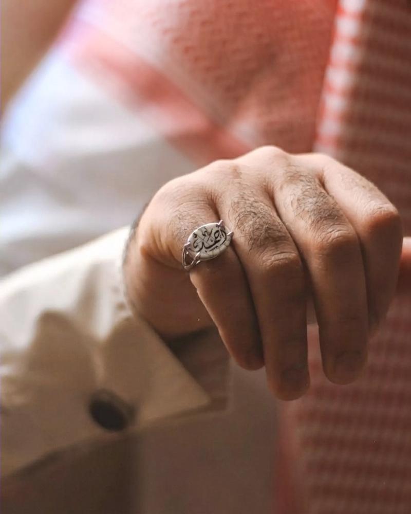 خاتم رجالي فضة