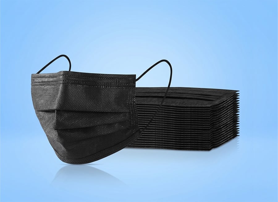 FACEMASK  BLACK - box