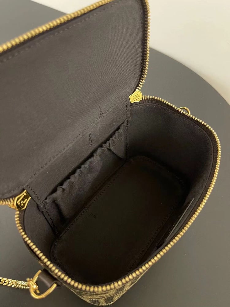 Fendi Vanity Tobacco brown mini-bag | غندي فانيتي ميني باق بني