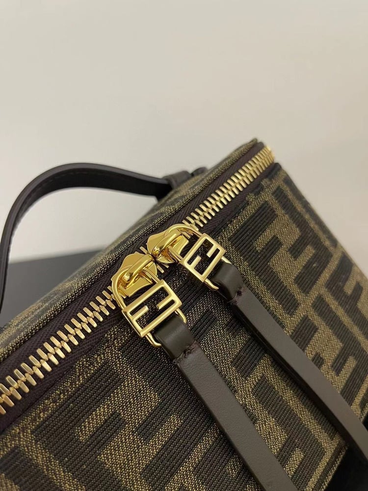 Fendi Vanity Tobacco brown mini-bag | غندي فانيتي ميني باق بني