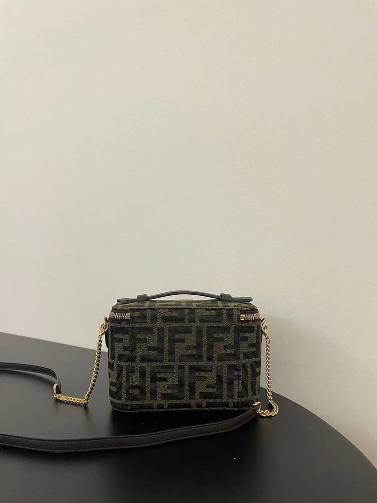 Fendi Vanity Tobacco brown mini-bag | غندي فانيتي ميني باق بني