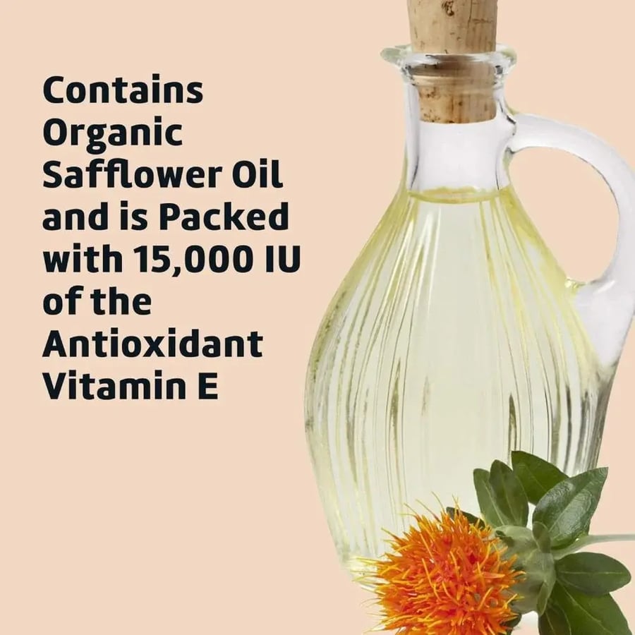 Vitamin E oil moisturizer and softener for skin and body from De La Cruz - 65 ml