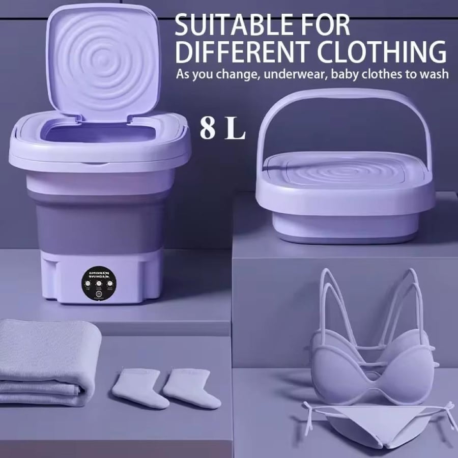 Small foldable washing machine