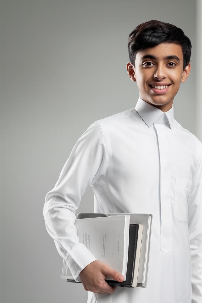 ثوب دروش اطفال ابيض